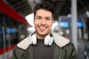 medium shot smiley man with headphones 23 2149155172